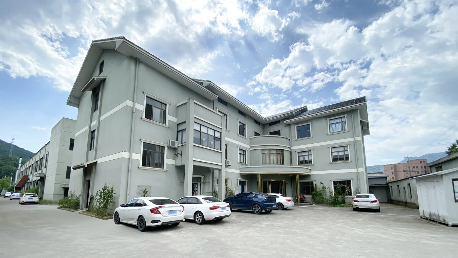 Exterior of the Oulete factory building in Shangyu, Shaoxing